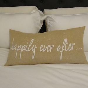 "happily ever after..." Goose down pillow